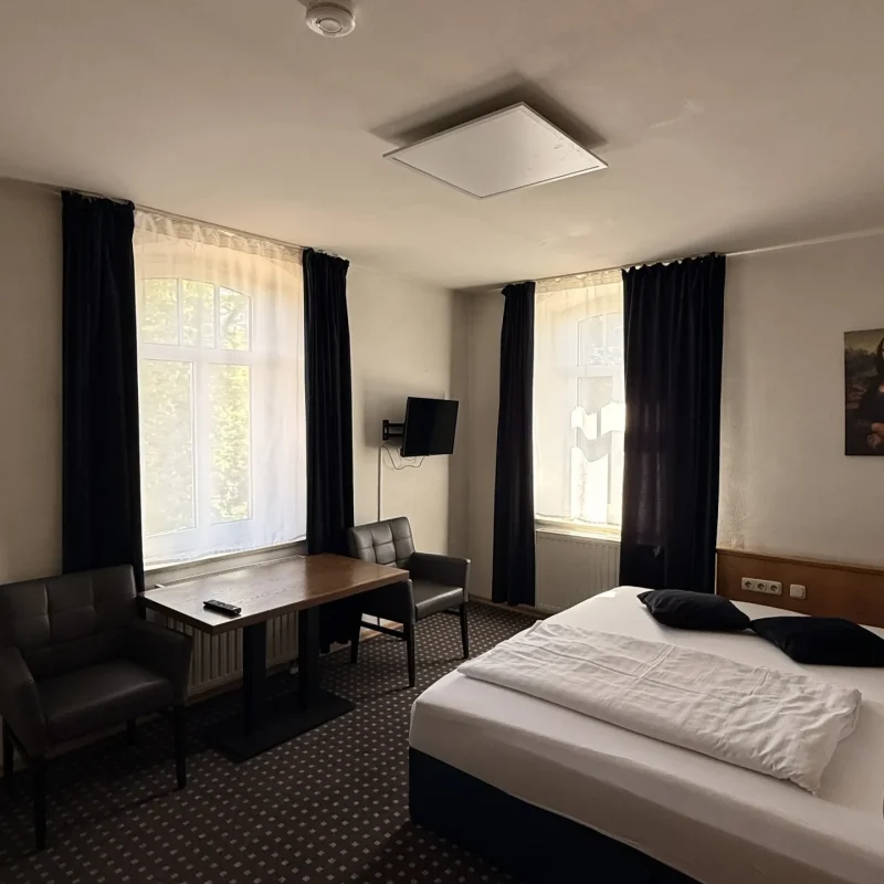 Doppelzimmer im Hotel In Amberg mit Doppelbett